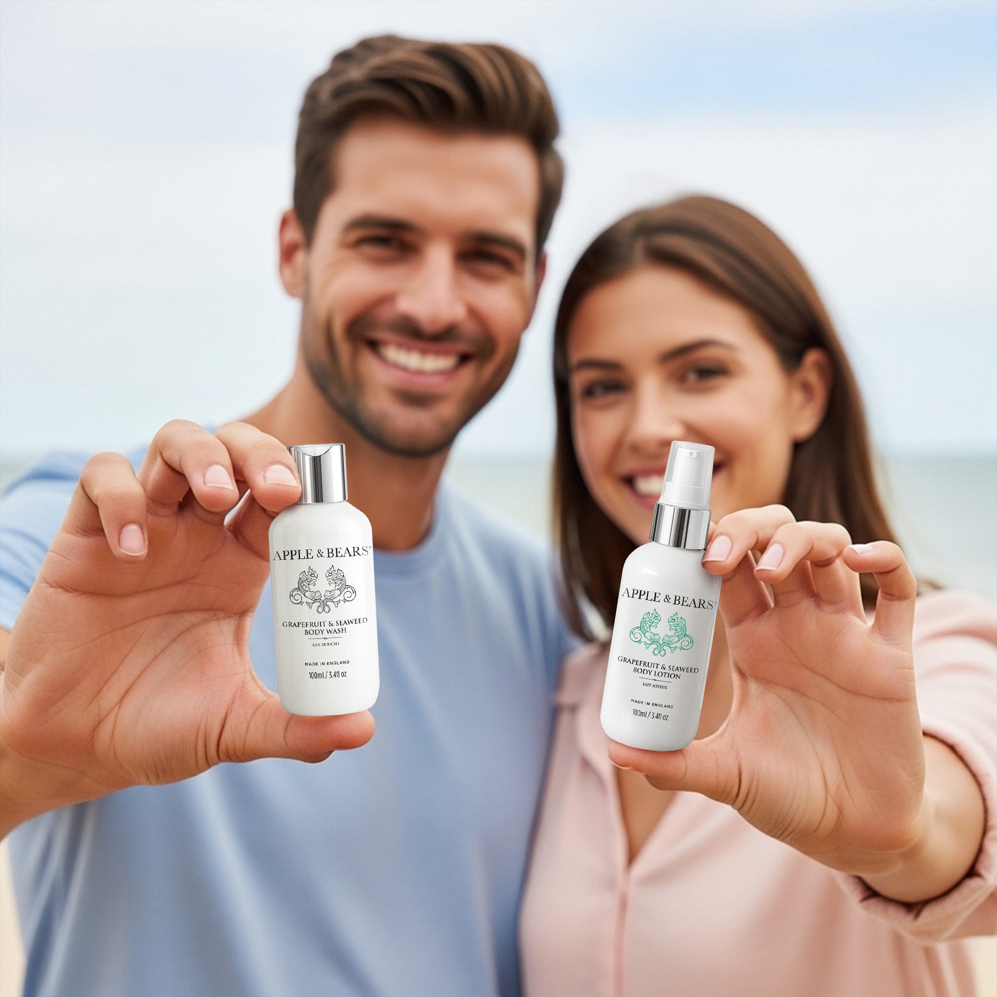 Grapefruit & Seaweed Travel Set – Body Wash & Lotion, 100ml