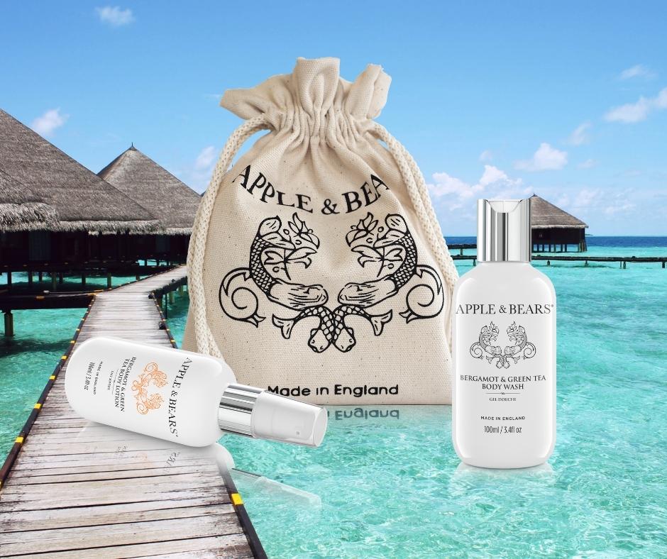 Bergamot & Green Tea Travel Set – Body Wash & Lotion, 100ml