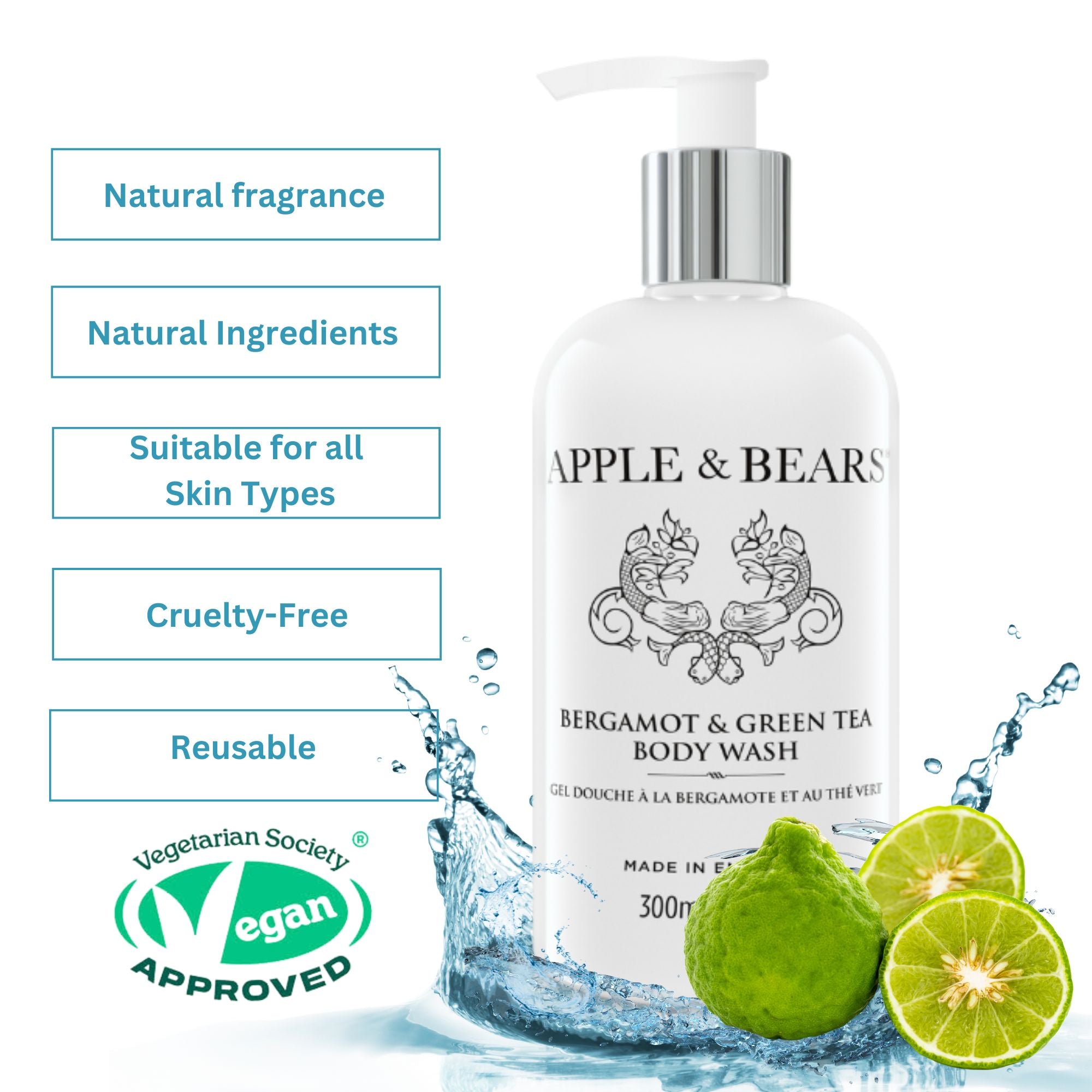 Bergamot & Green Tea - Body Wash - 300ml/10.1fl oz