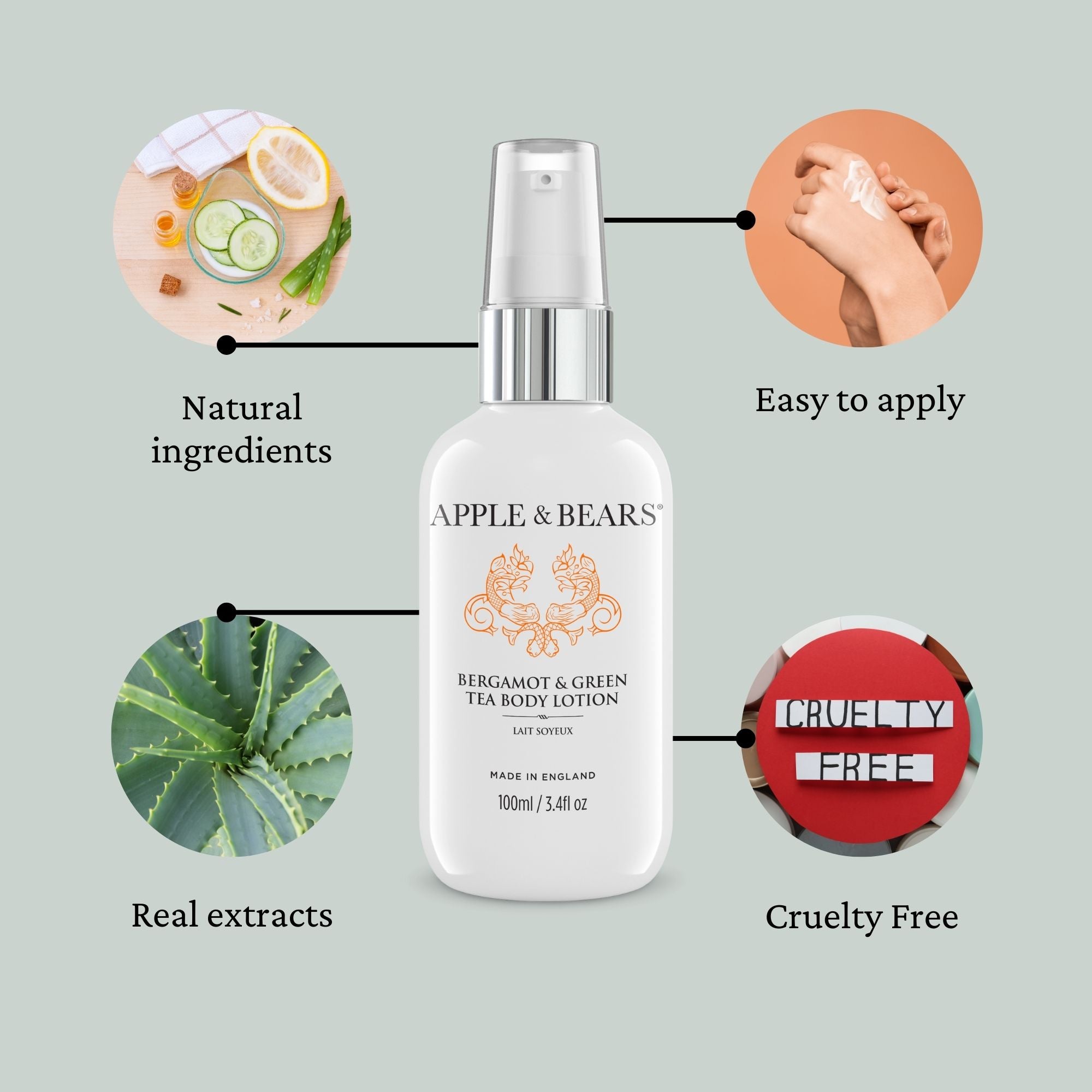 Bergamot & Green Tea - Body Lotion Travel Size - 100ml/3.4 fl oz | Official Brand Site