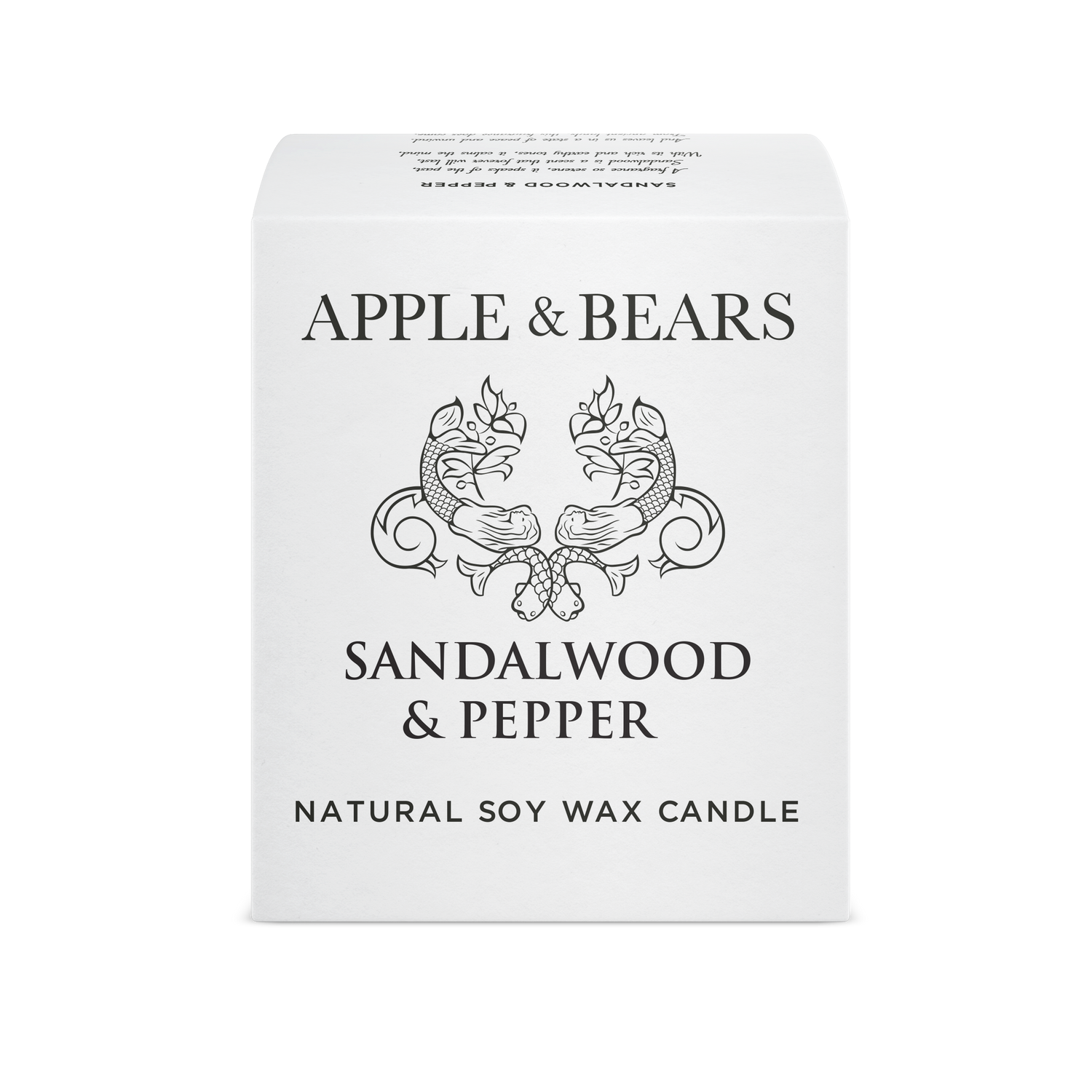 Sandalwood &amp; Pepper Soy Wax Candle