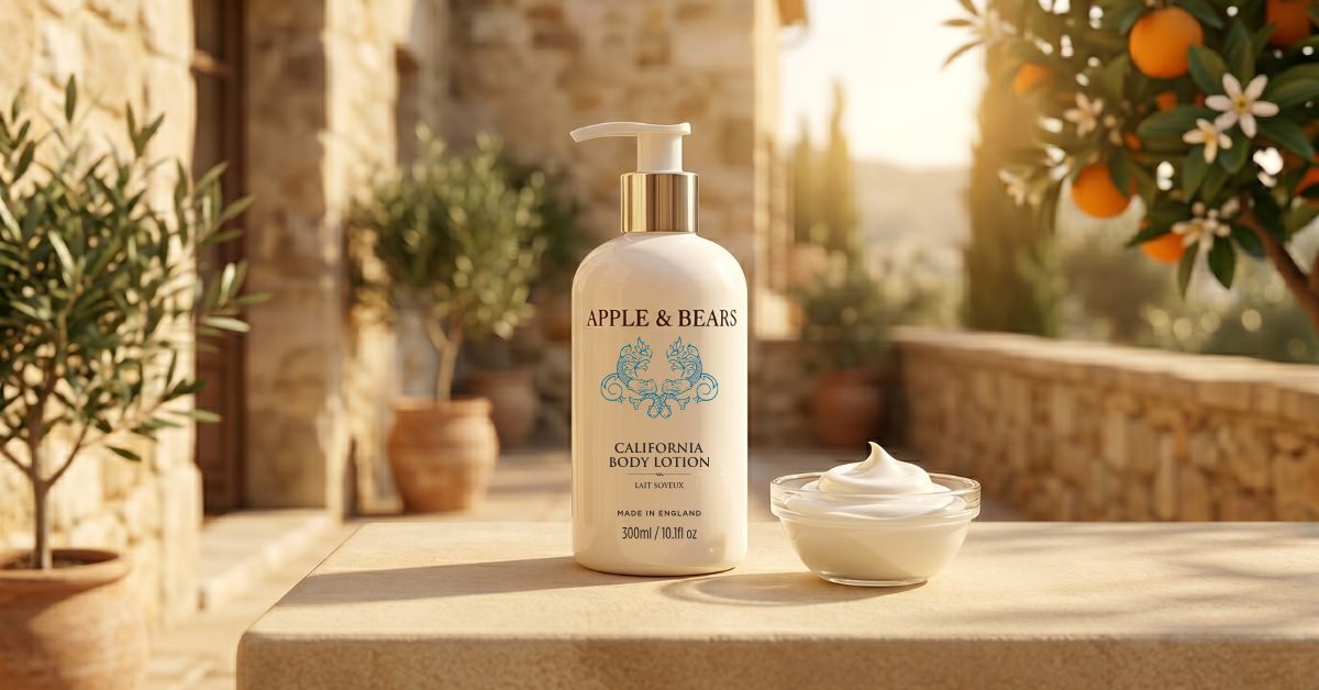 Luxury body cream vs regular lotion — Apple & Bears certified organic body lotion collection, made in England