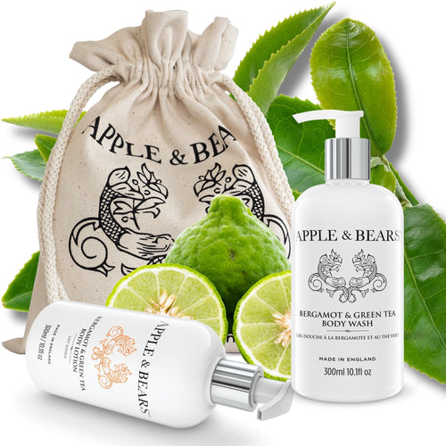 Bergamot & Green Tea Gift Set – Body Wash & Lotion, 300ml