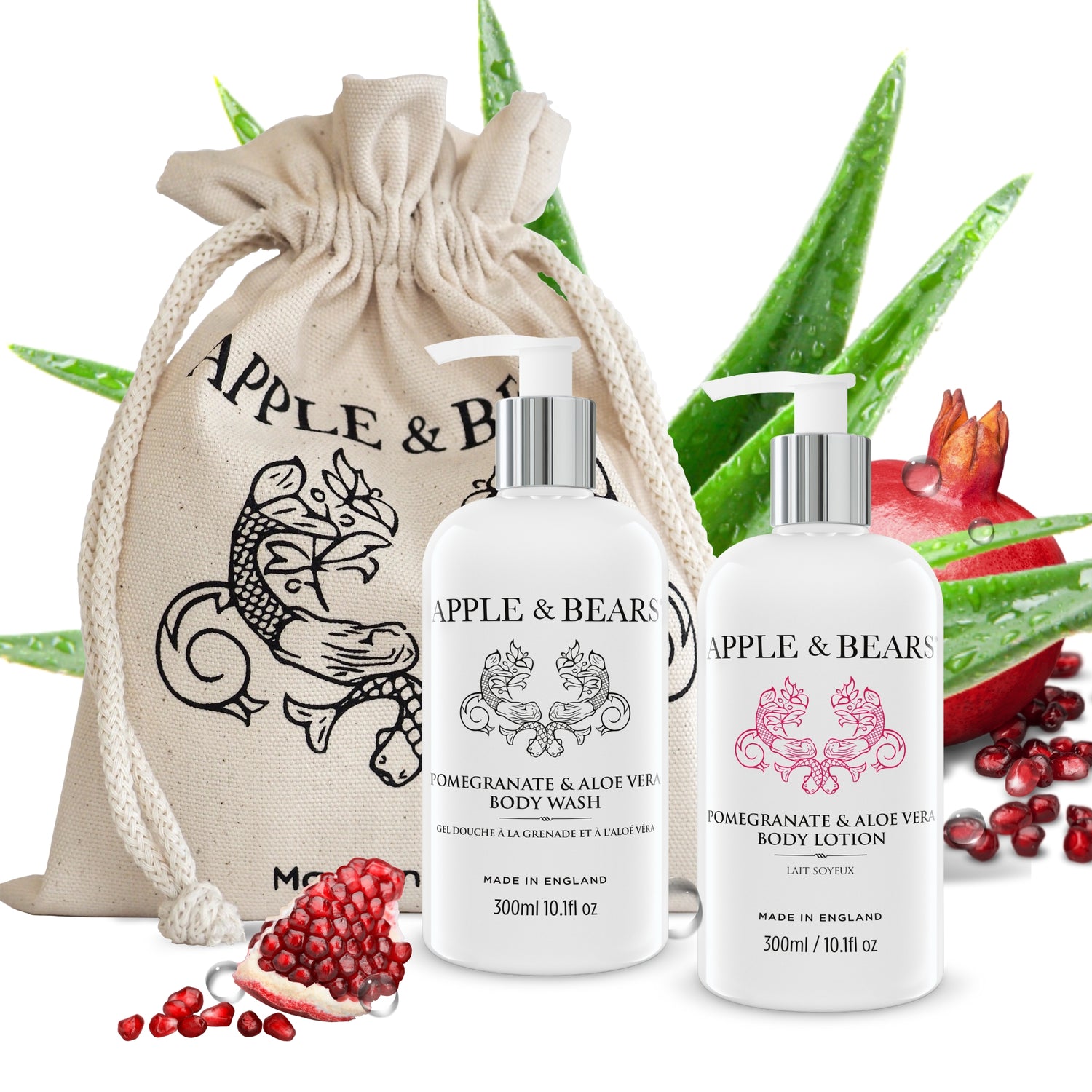 Granatapfel &amp; Aloe Vera Luxus-Geschenkset