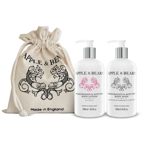 Pomegranate & Aloe Vera Gift Set – Body Wash & Lotion, 300ml