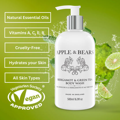 Bergamot &amp; Green Tea Body Wash 500ml /16.9 fl oz
