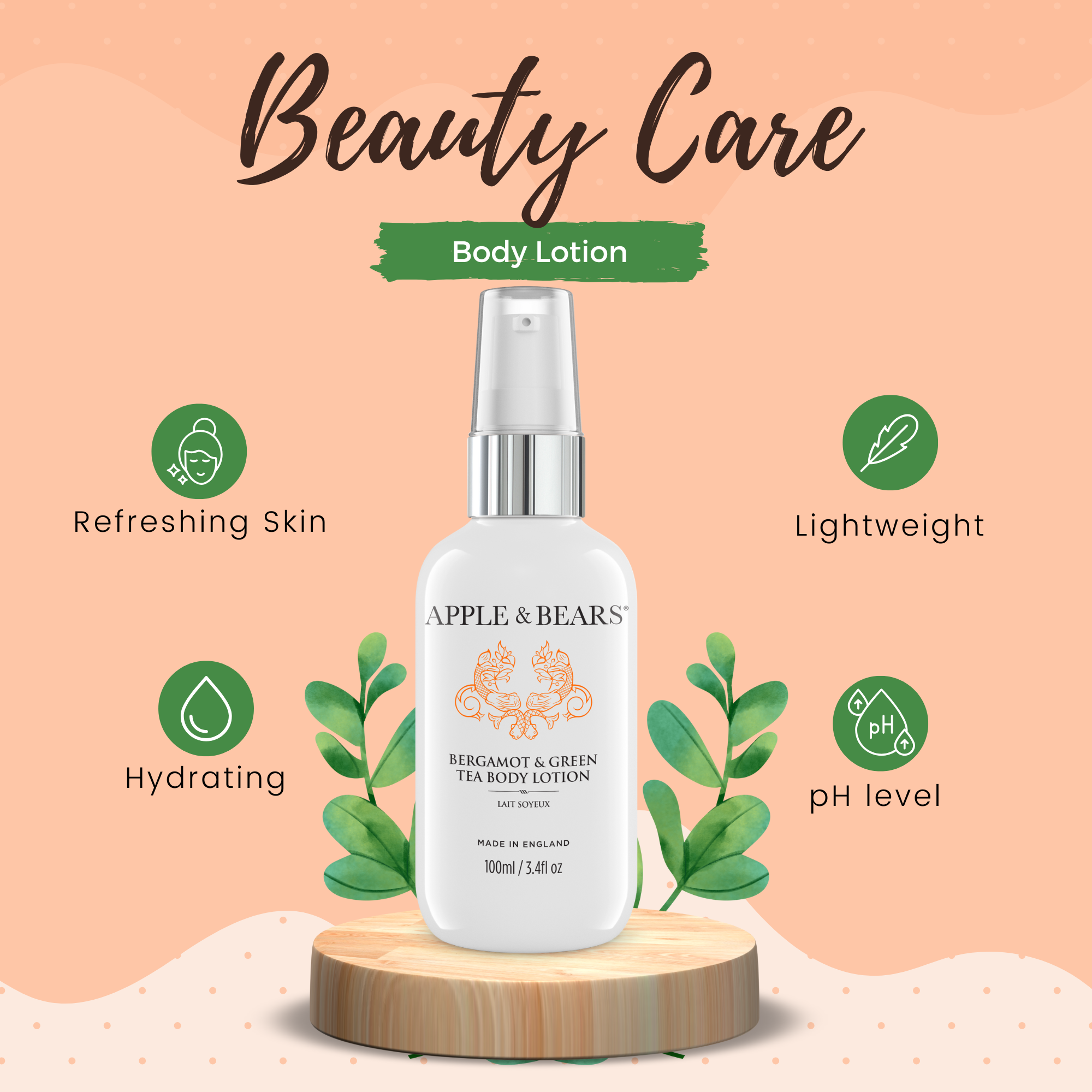 Bergamot &amp; Green Tea Body Lotion Travel 100ml/3.4 fl oz