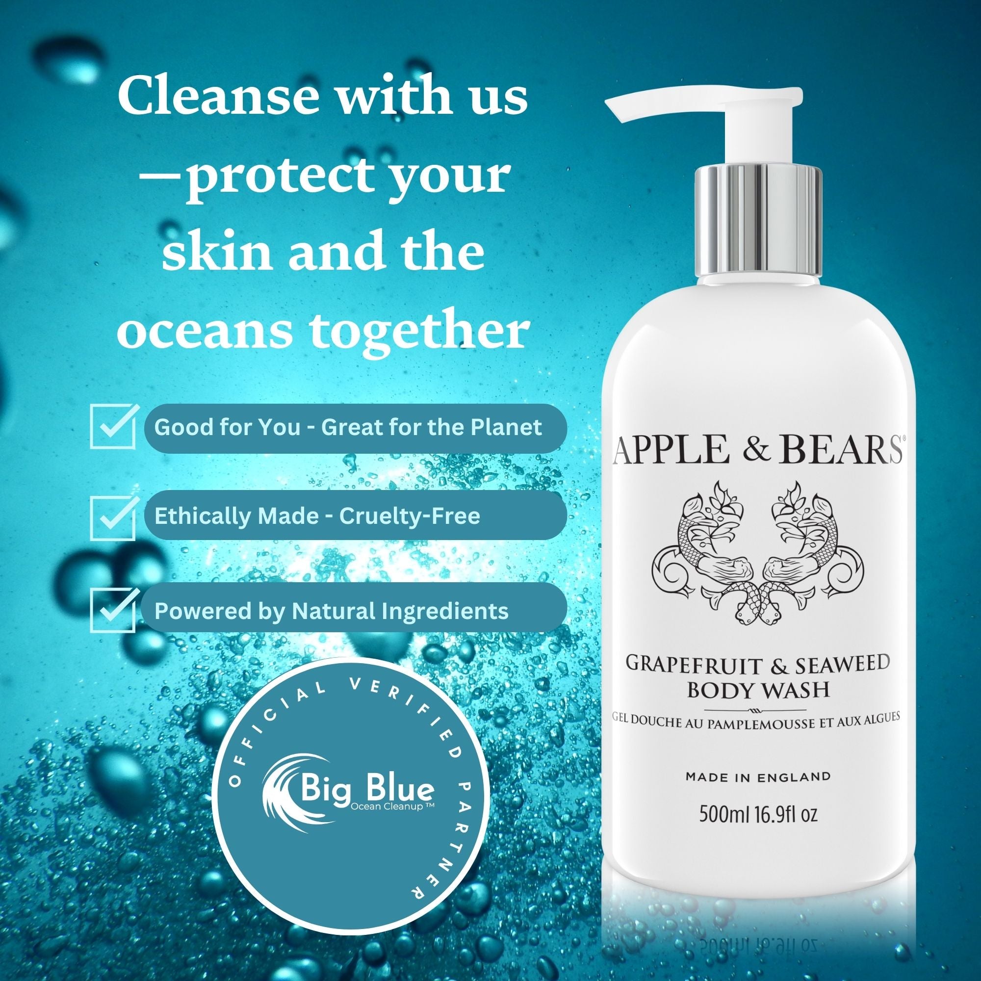 Grapefruit &amp; Seaweed Body Wash 500ml /16.9 fl oz
