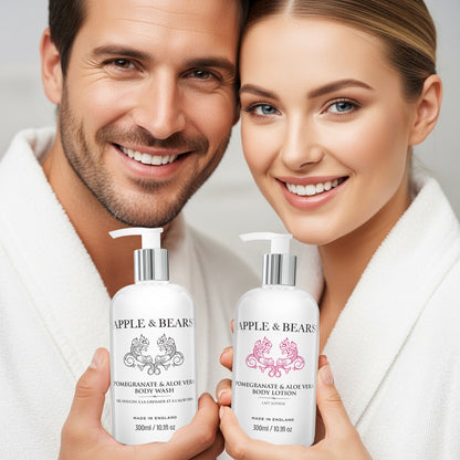 Pomegranate &amp; Aloe Vera Gift Set – Body Wash &amp; Lotion, 300ml