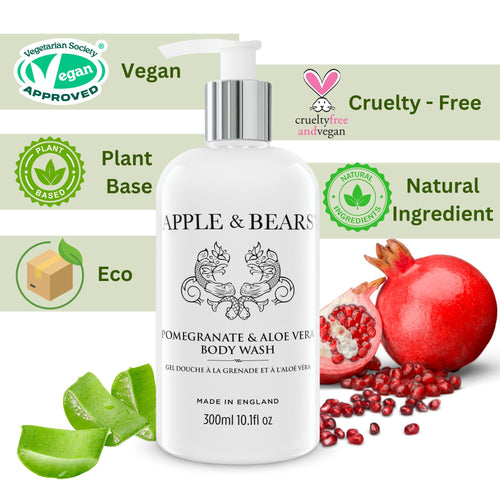 Pomegranate & Aloe Vera Body Wash - 300ml /10.1 fl oz