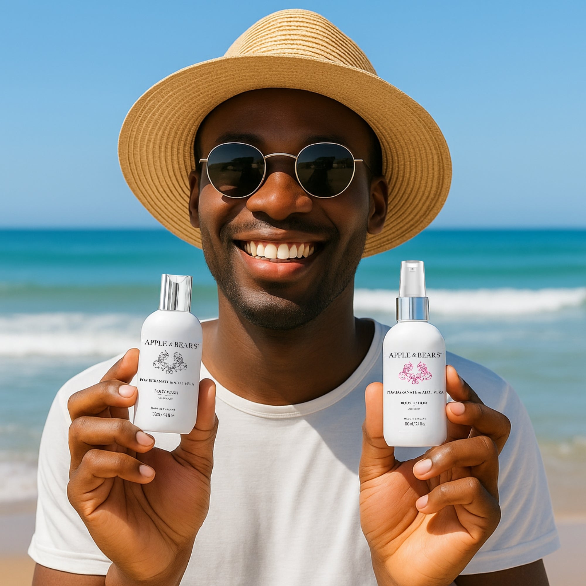 Pomegranate &amp; Aloe Vera Travel Set - Wash &amp; Lotion, 100ml