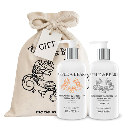 Bergamot &amp; Green Tea Luxury Body Care Gift Set by Apple &amp; Bears
