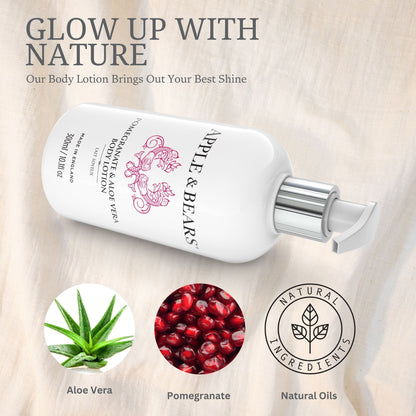 Apple &amp; Bears Pomegranate &amp; Aloe Vera body lotion natural ingredients
