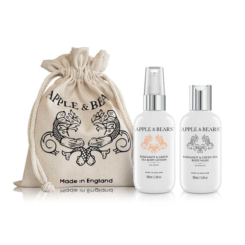Bergamot & Green Tea Travel Set – Body Wash & Lotion, 100ml