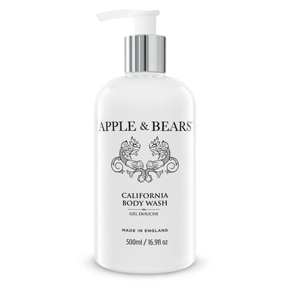 Apple &amp; Bears California Body Wash 500ml – luxury natural body wash made in England
