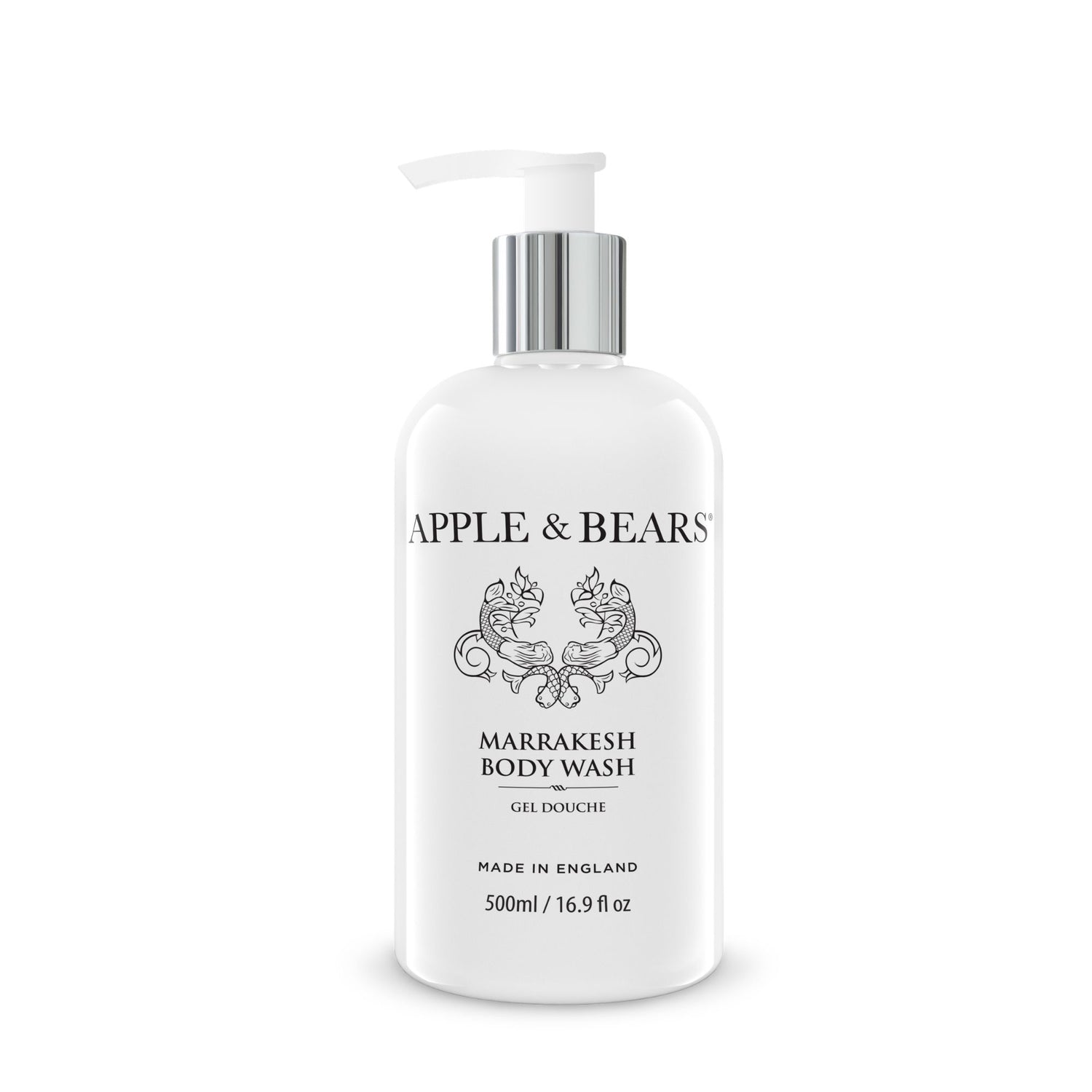 Marrakesh body wash 500ml white background – Apple &amp; Bears
