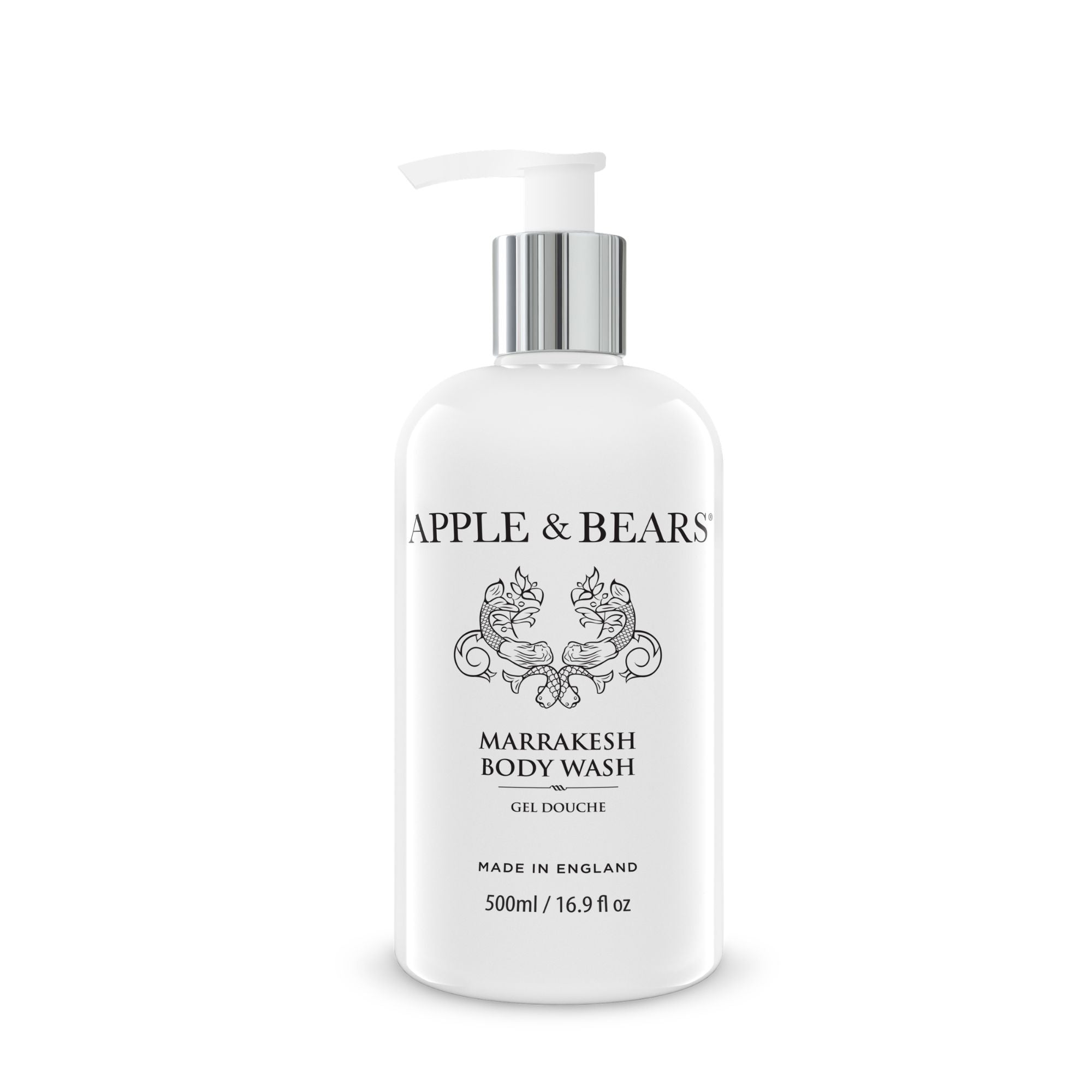 Marrakesh body wash 500ml white background – Apple &amp; Bears
