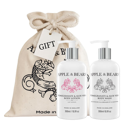 Pomegranate &amp; Aloe Vera Luxury Body Care Gift Set by Apple &amp; Bears


